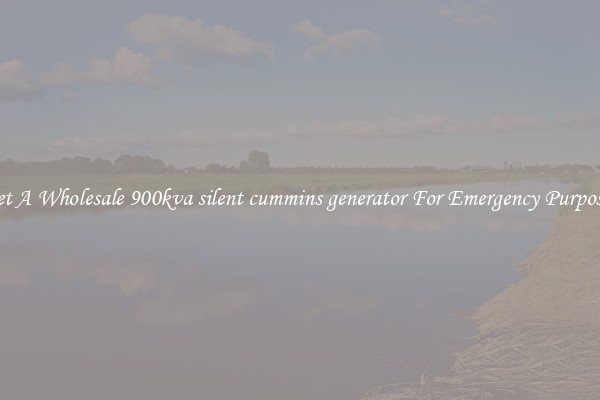 Get A Wholesale 900kva silent cummins generator For Emergency Purposes