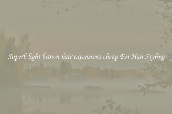 Superb light brown hair extensions cheap For Hair Styling