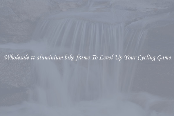 Wholesale tt aluminium bike frame To Level Up Your Cycling Game