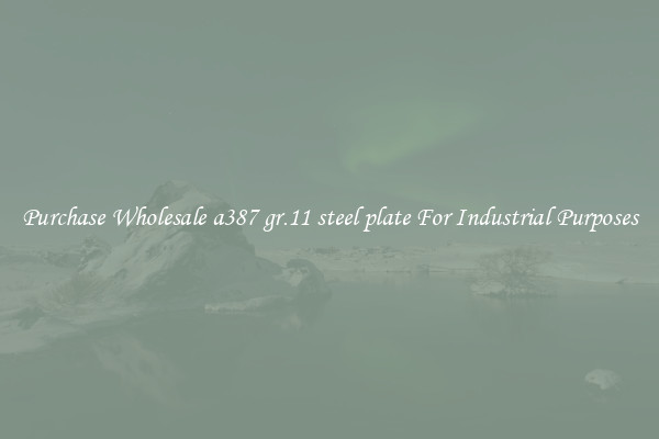 Purchase Wholesale a387 gr.11 steel plate For Industrial Purposes